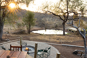 View of the hide from the deck